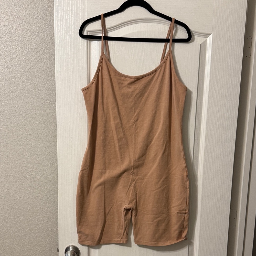 Forever 21 2X Sleeveless Tan Romper